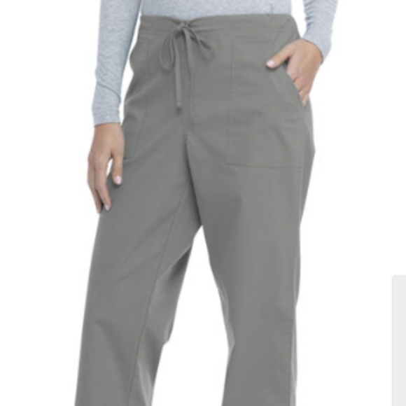 New Pewter Unisex Drawstring Scrub Pants - 3X - Picture 5 of 7